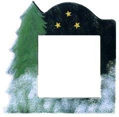 Mill Hill Black with Tree 6" Frame