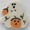 Mill Hill Ceramic Button 86024 Ghost