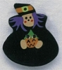 Mill Hill Ceramic Button 86025 Witch