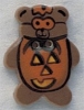 Mill Hill Ceramic Button 86028 Pumpkin Teddy Bear