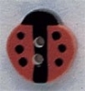 Mill Hill Ceramic Button 86050 Ladybug