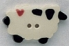 Mill Hill Ceramic Button 86053 Sheep with Heart