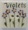 Mill Hill Ceramic Button 86061V Violet Seed Pack
