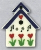 Mill Hill Ceramic Button 86131 Song Birdhouse