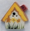 Mill Hill Ceramic Button 86132 Sunflower Birdhouse