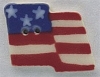 Mill Hill Ceramic Button 86177 Large Flag