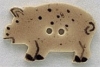 Mill Hill Ceramic Button 86226 Pig Facing Left