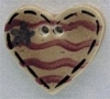 Mill Hill Ceramic Button 86228 Old Heart Flag