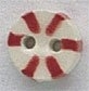 Mill Hill Ceramic Button 86235 Small Peppermint Candy