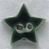 Mill Hill Ceramic Button 86239 Small Country Green Star