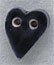 Mill Hill Ceramic Button 86257 Small Navy Folk Heart