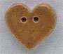 Mill Hill Button 86267 Small Speckled Gold Heart