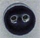 Mill Hill Ceramic Button 86276 Small Navy Round