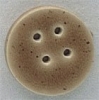 Mill Hill Ceramic Button 86280 Medium Speckled Brown Round
