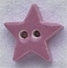 Mill Hill Ceramic Button 86287 Very Small Dusty Rose Star