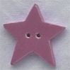 Mill Hill Ceramic Button 86289 Large Dusty Rose Star