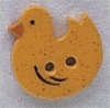 Mill Hill Ceramic Button 86295 Yellow Duck