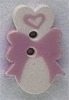Mill Hill Ceramic Button 86298 Pink Rattle