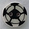 Mill Hill Ceramic Button 86309 Soccer Ball