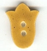 Mill Hill Ceramic Button 86328 Speckled Gold Tulip