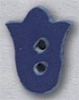 Mill Hill Ceramic Button 86333MB Medium Blue Spring Tulip