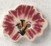 Mill Hill Ceramic Button 86336 Pink Pansy