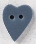 Mill Hill Ceramic Button 86375 Small Light Blue Folk Heart with Matte Finish