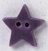 Mill Hill Ceramic Button 86379 Very Small Purple Star with Matte Finish