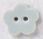 Mill Hill Ceramic Button 86386 Light Seafoam Posy Flower with Matte Finish