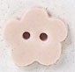 Mill Hill Ceramic Button 86388 Pale Peach Posy Flower with Matte Finish