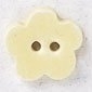 Mill Hill Ceramic Button 86389 Pale Yellow Posy Flower with Matte Finish