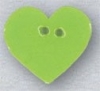 Mill Hill Ceramic Button 86398 Small Lime Heart