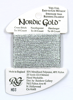 Rainbow Gallery Nordic Gold ND3 Silver