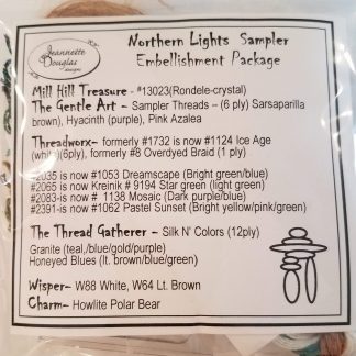 Northern Lights Sampler Embellishment Pack