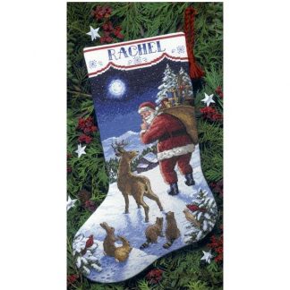 Santa's Arrival Stocking from Dimensions