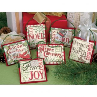 Christmas Sayings Ornaments from Dimensions