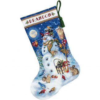 Snowman & Friends Stocking from Dimensions