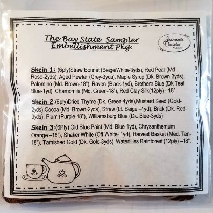 The Bay State Sampler Embellishment Pack