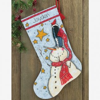 Tall Hat Snowman Stocking from Dimensions