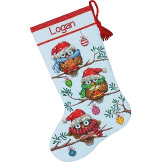 Holiday Hooties Stocking from Dimensions