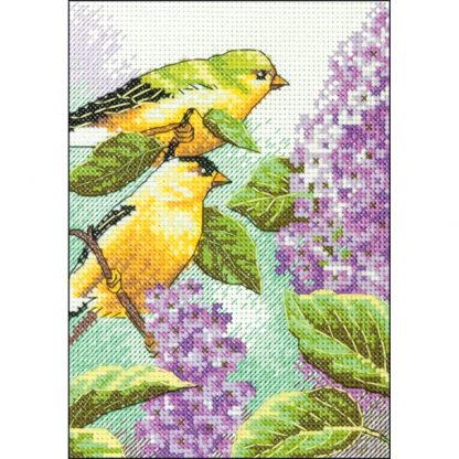 Goldfinch and Lilacs