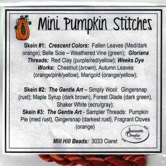 Mini Pumpkin Stitches embellishment pack
