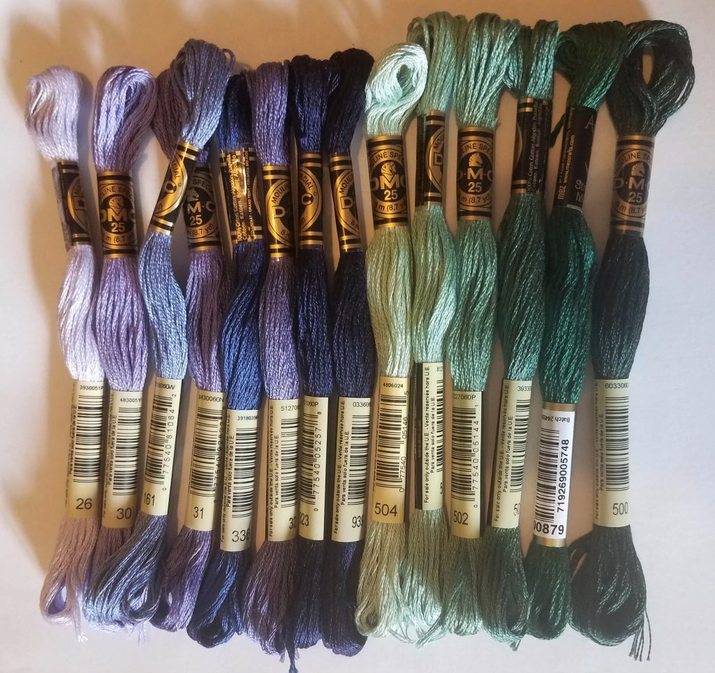 Lavender & Lace Needlepaints Conversion: 2101 - 2106 - Stitchlets