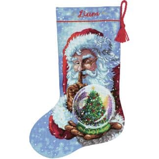 Santa's Snow Globe Stocking