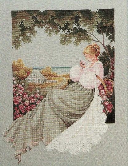 LL20 Nantucket Rose by Lavender & Lace cross stitch