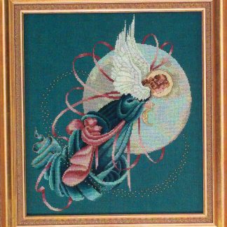 LL36 Blue Moon Angel by Lavender & Lace Cross stitch