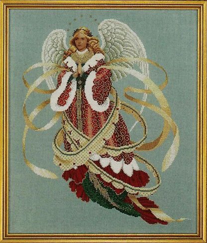 LL39 Angel of Christmas by Lavender & Lace cross stitch