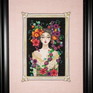 MD186 Camille in Bloom by Mirabilia Designs cross stitch