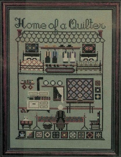TG17 Home of a Quilter cross stitch by Told in a Garden