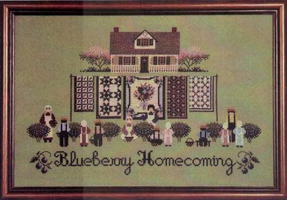 TG22 Blueberry Homecoming cross stitch by Told in a Garden